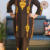 Black & Gold Aari Co-ord Set | Size 44