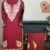 Maroon Co-ord Set (Size 40) | Hand-Embroidered Aari