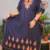 Navy Cotton Kaftan | Free Size | Kashmiri Aari