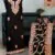 (Black Multi-Color Aari) Rayon Dress Material with Chiffon Dupatta