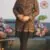 Black Woolen Kurta | Jamawar Design (Size 42)