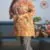 Dusty Rose Aari Work With Light Green Base Georgette Kurta (Size 44)