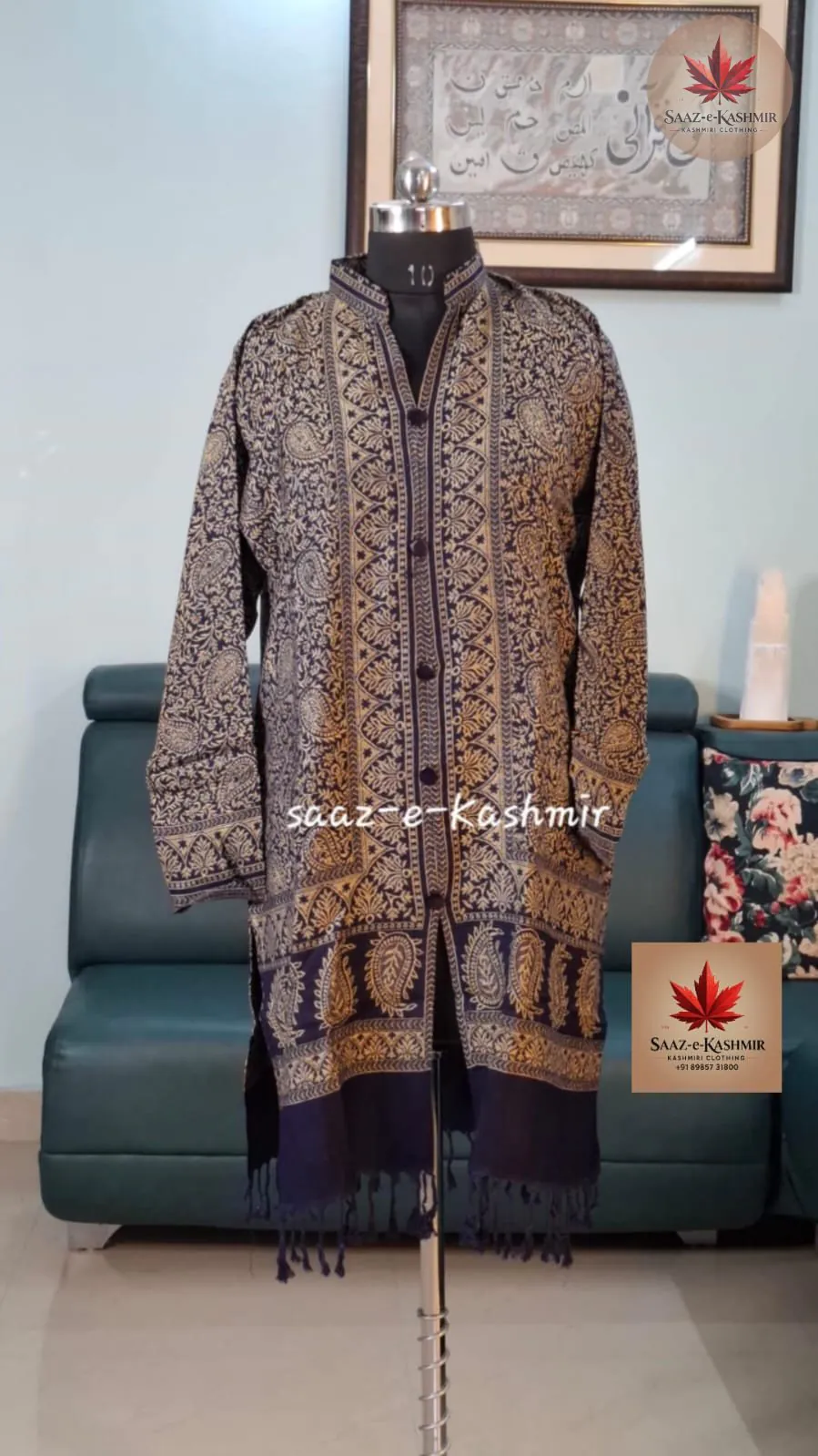 Saaz E Kashmir Kashmiri embroidered kurti ethnic wear collection