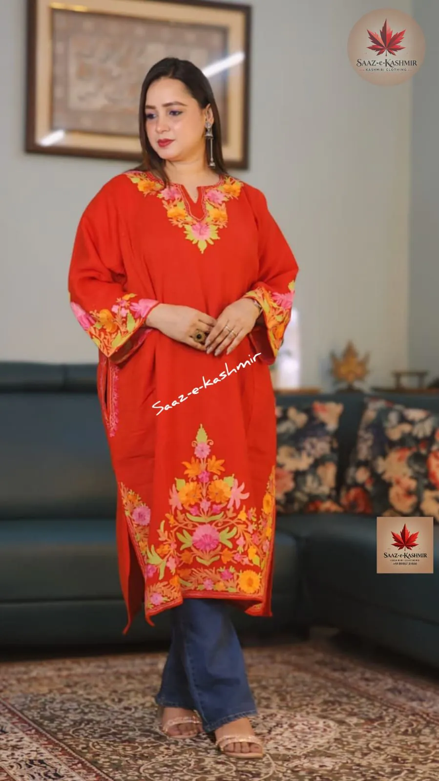 Saaz E Kashmir elegant Kashmiri ethnic kurti for women