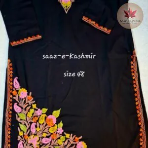 Saaz E Kashmir handcrafted Kani silk suit with traditional Kashmiri embroidery