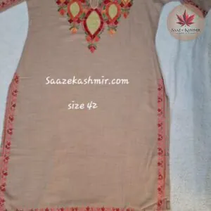 Saaz E Kashmir handcrafted Kashmiri kurti with traditional ethnic embroidery
